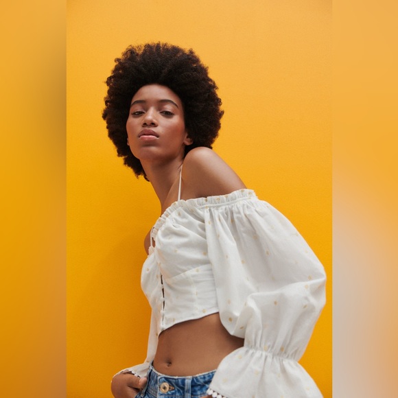 Zara crop top size small and medium new with tags - Picture 4 of 6